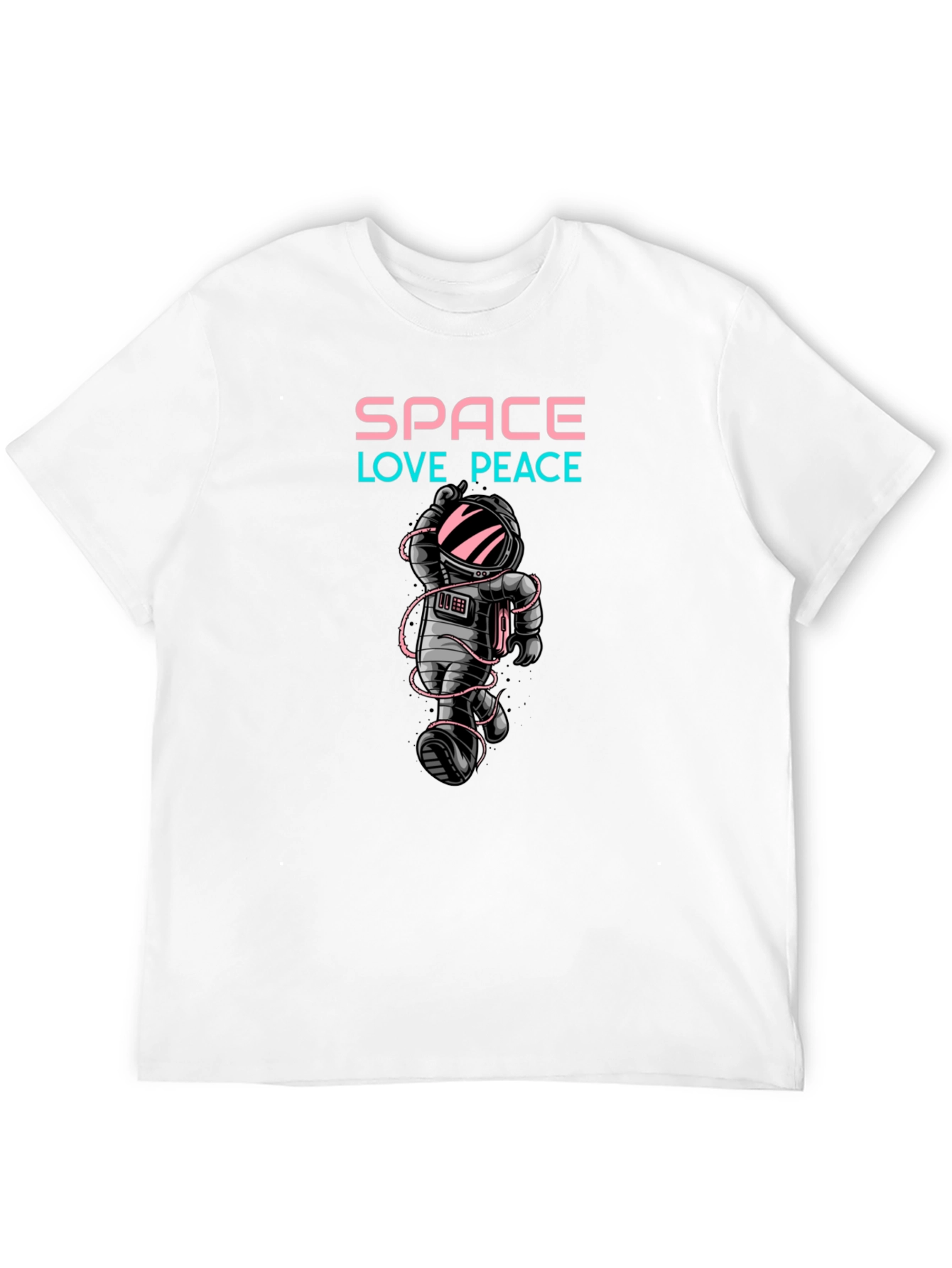 Space Love Peace Graphic T-Shirt