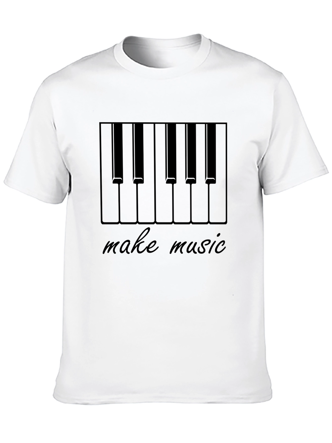 Make Music Piano Keys Black T-Shirt