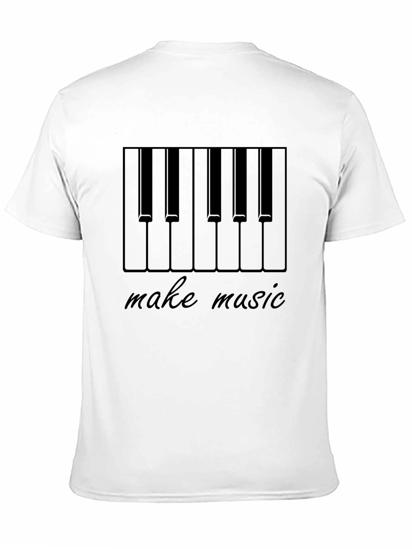 Make Music Piano Keys Black T-Shirt