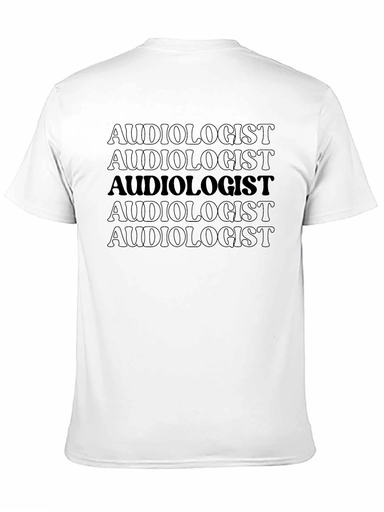 Audiologist Text Pattern T-Shirt
