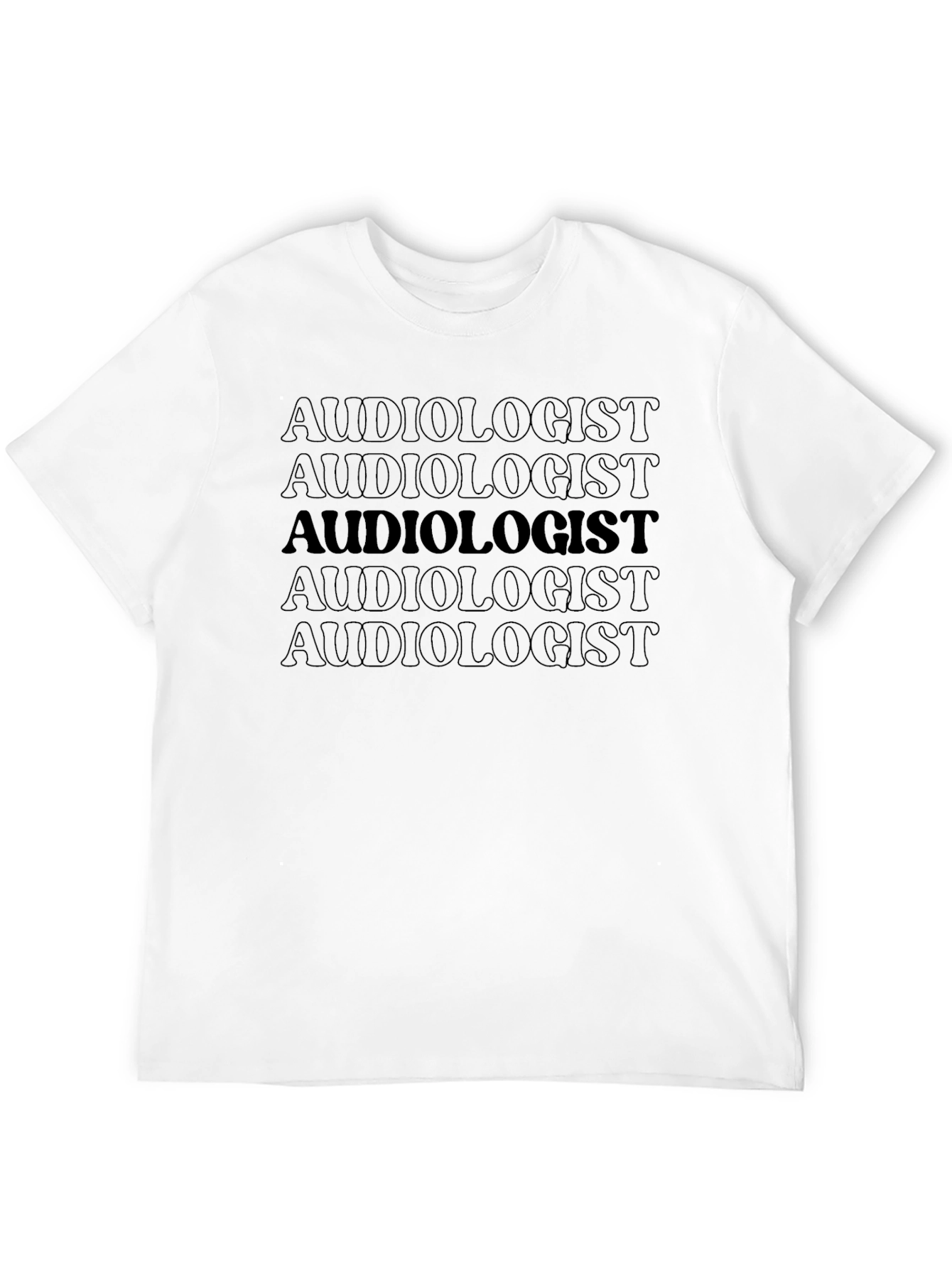 Audiologist Text Pattern T-Shirt