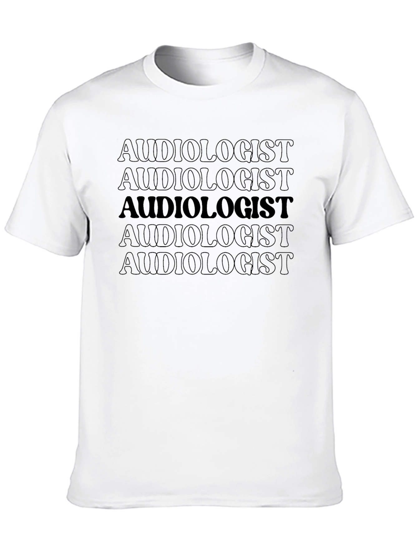 Audiologist Text Pattern T-Shirt