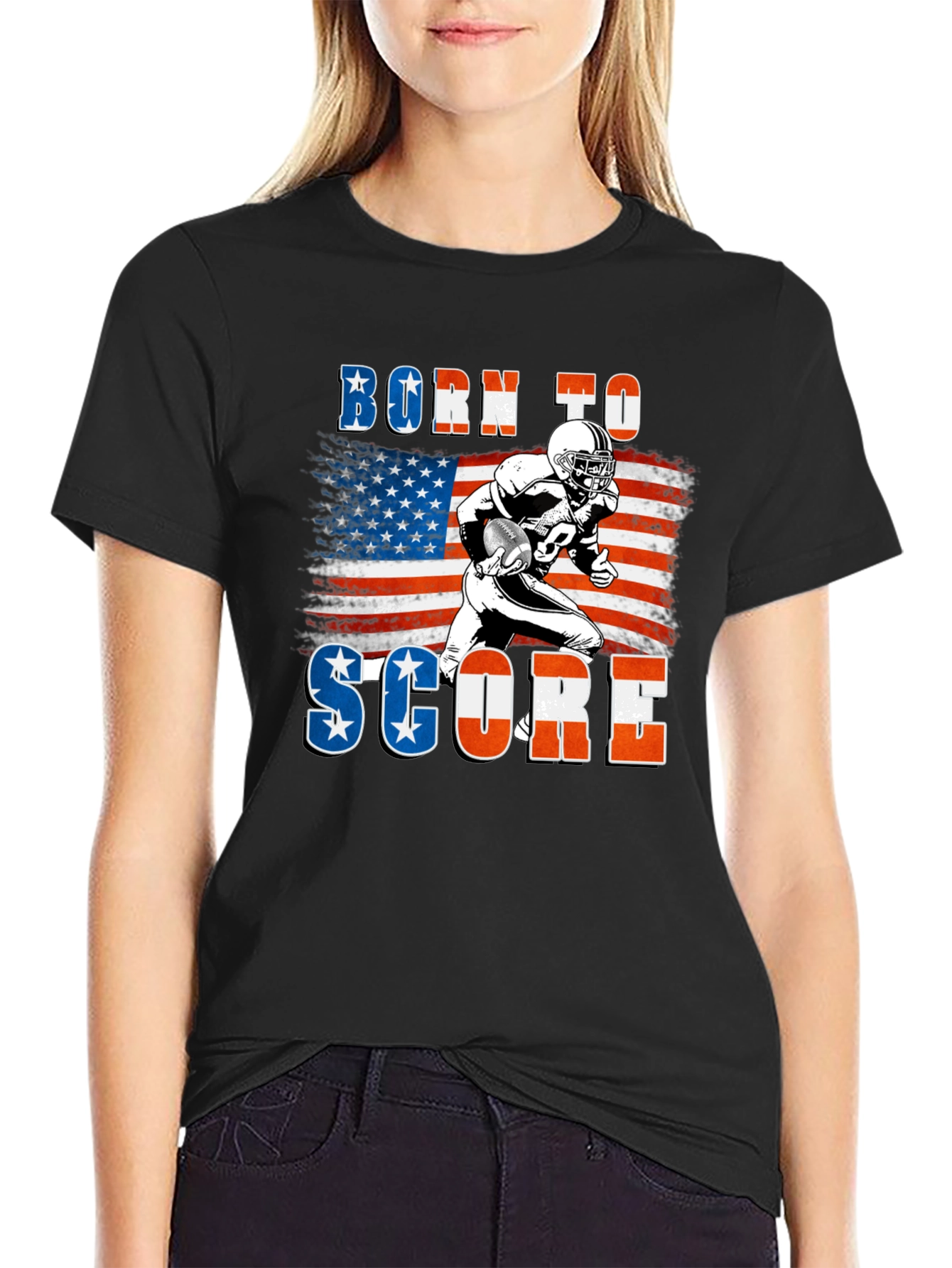 Born to Score Football T-Shirt