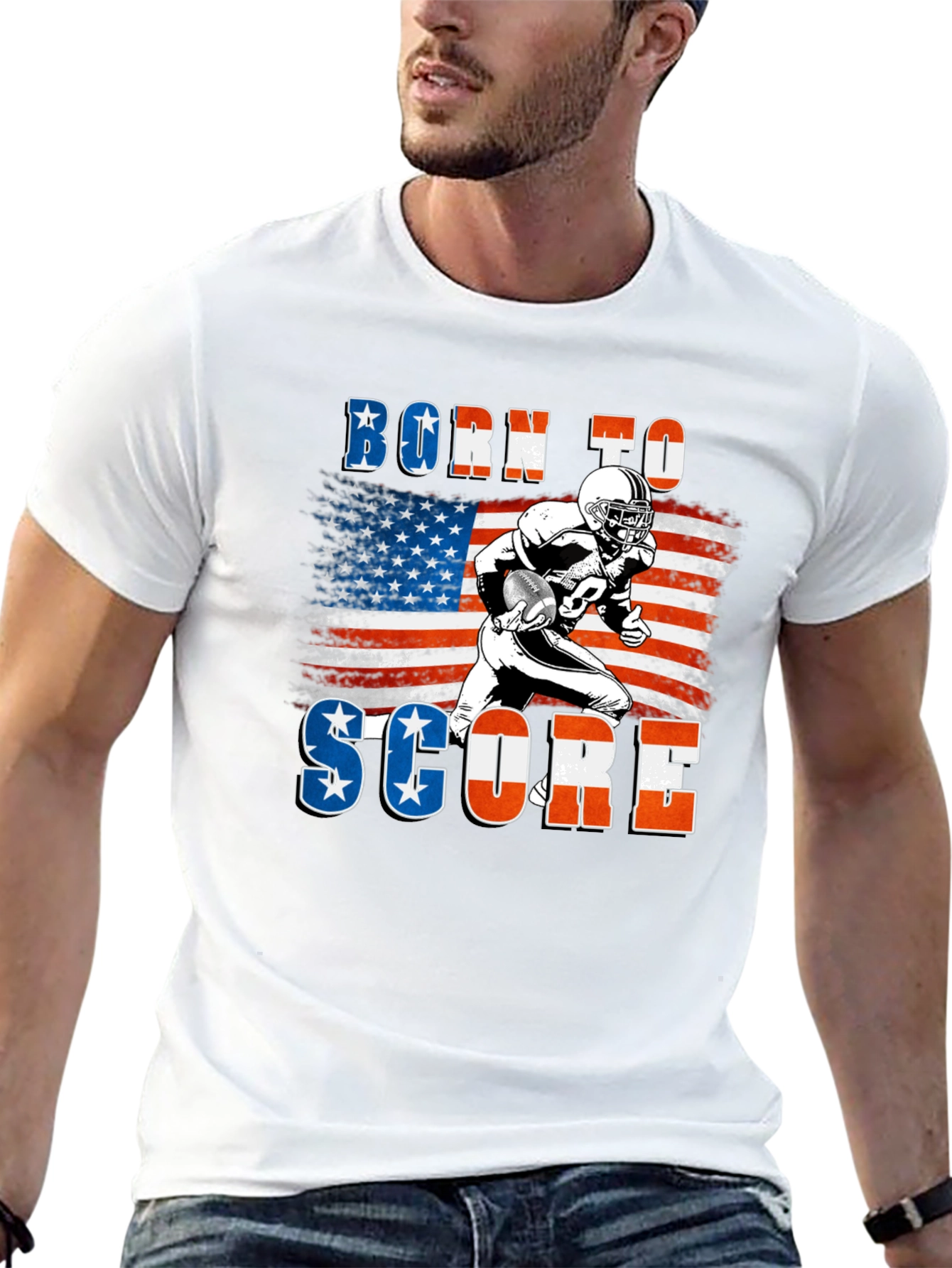 Born to Score Football T-Shirt