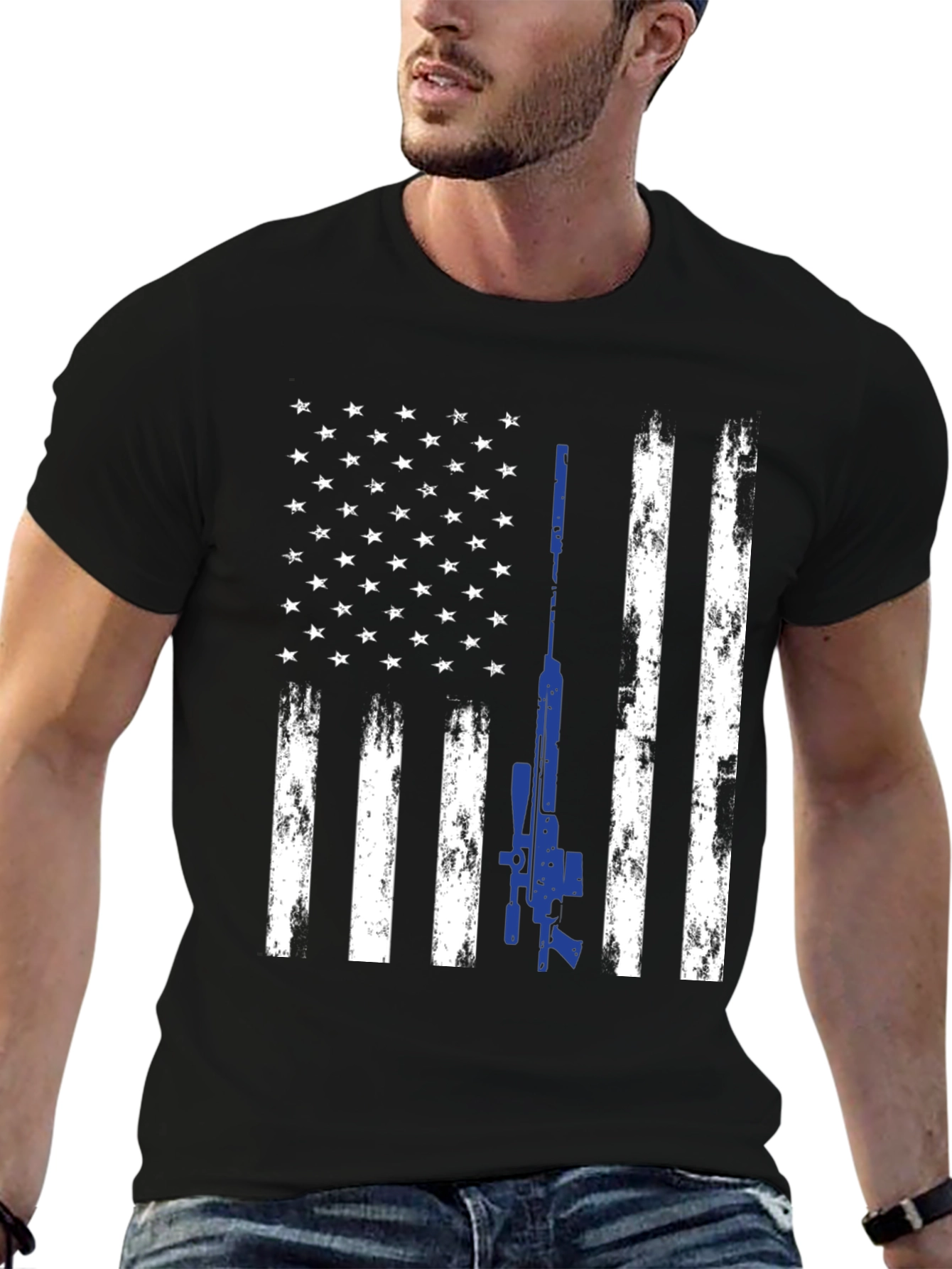 American Flag Sniper T-Shirt