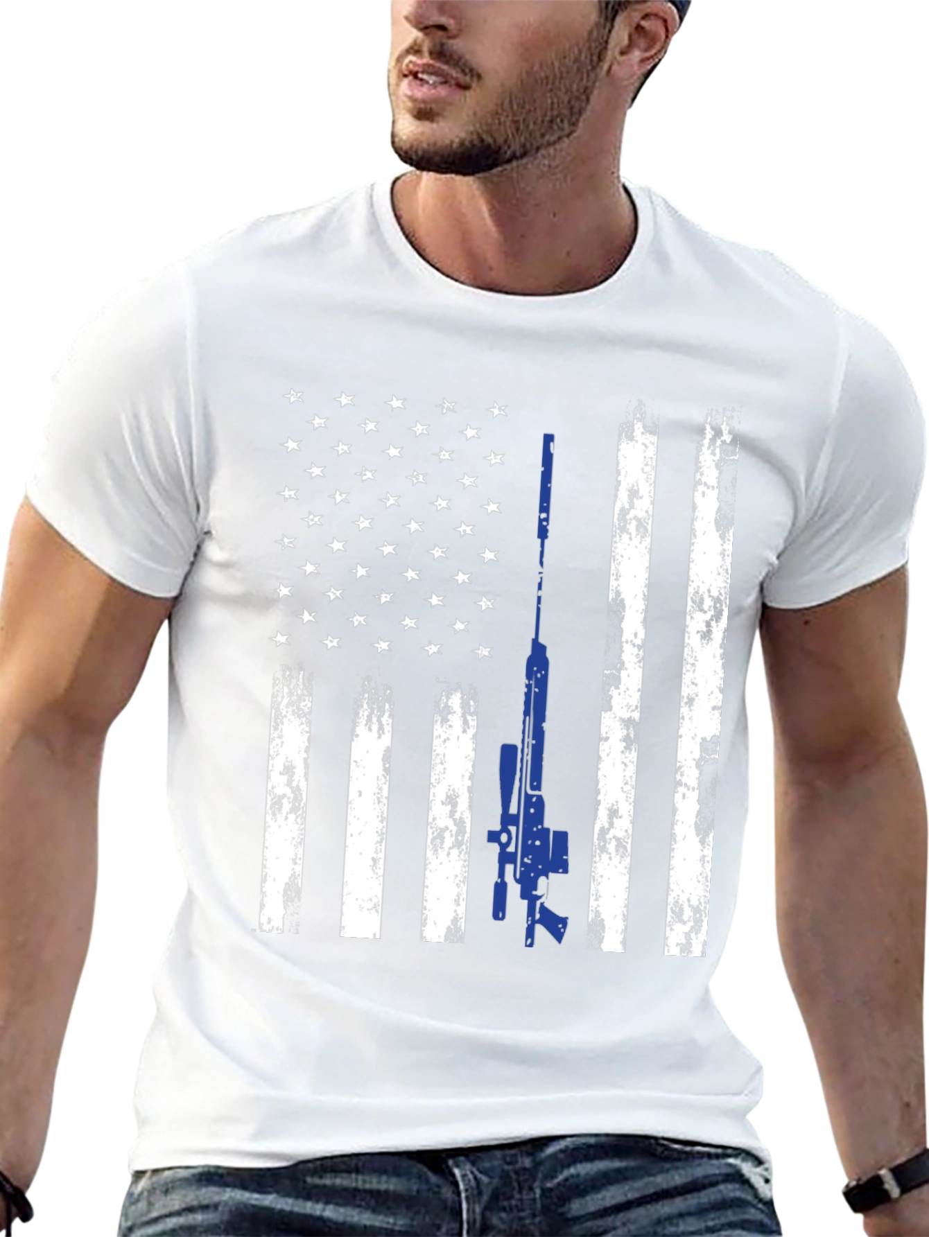 American Flag Sniper T-Shirt