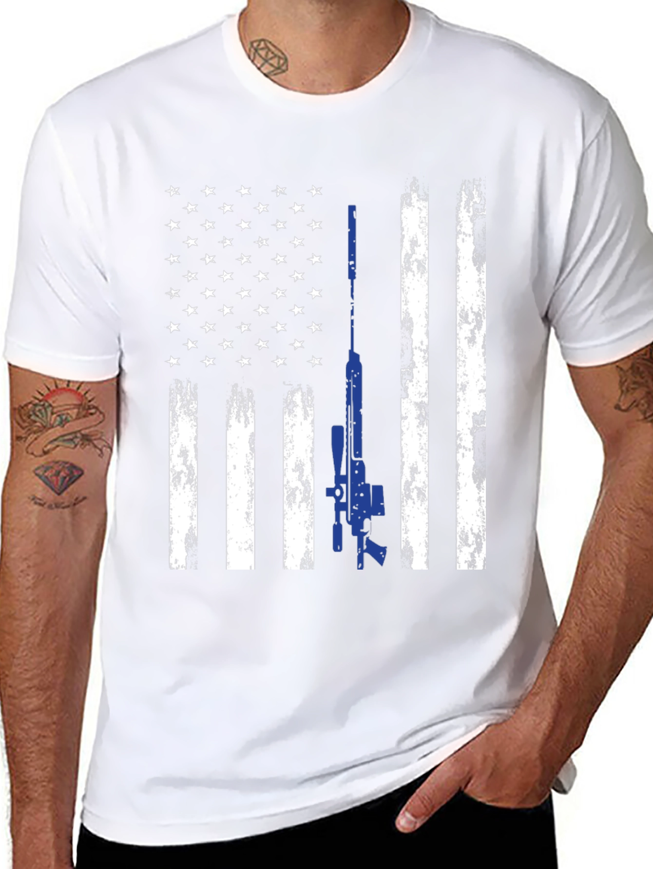 American Flag Sniper T-Shirt