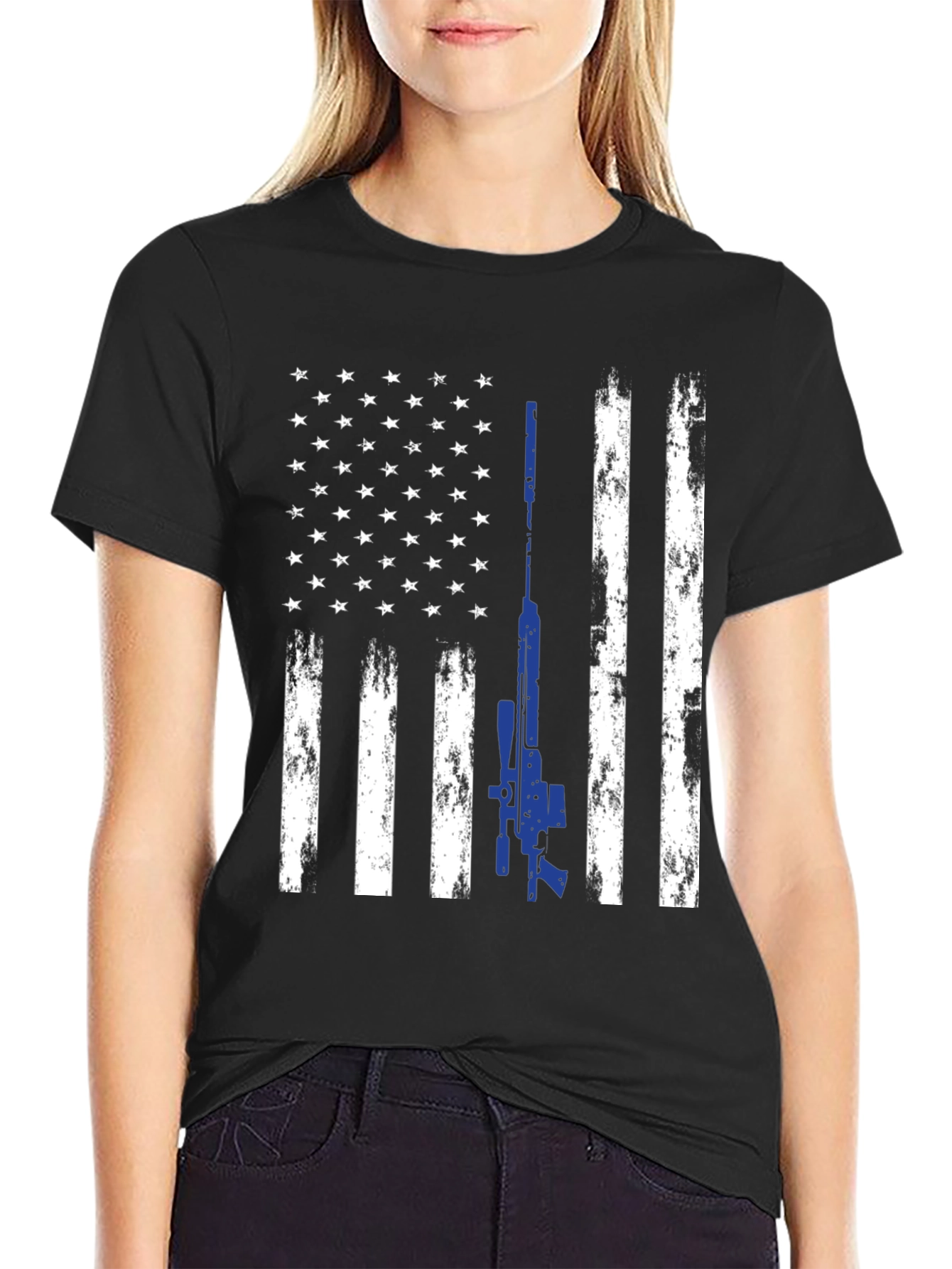 American Flag Sniper T-Shirt