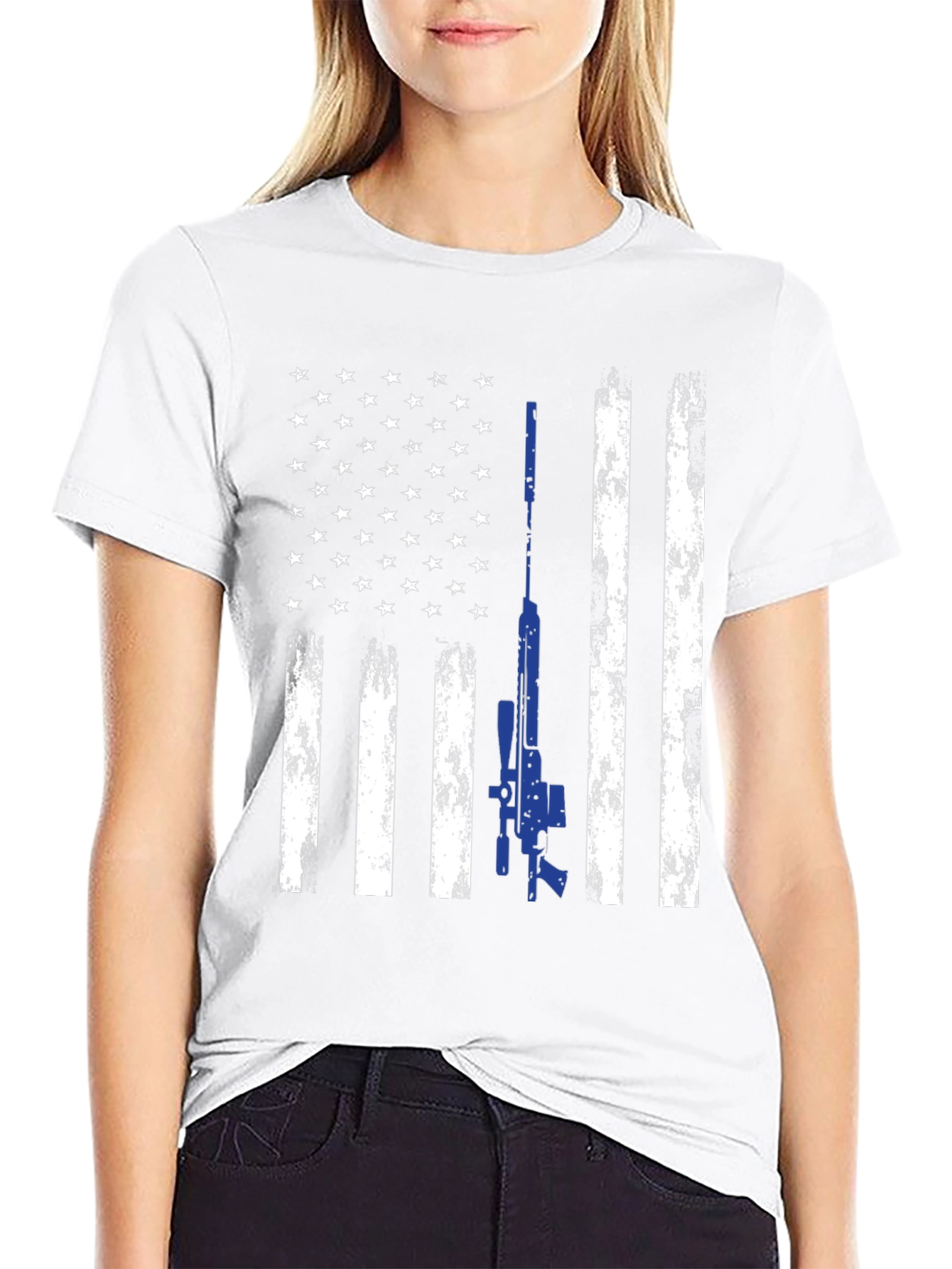 American Flag Sniper T-Shirt