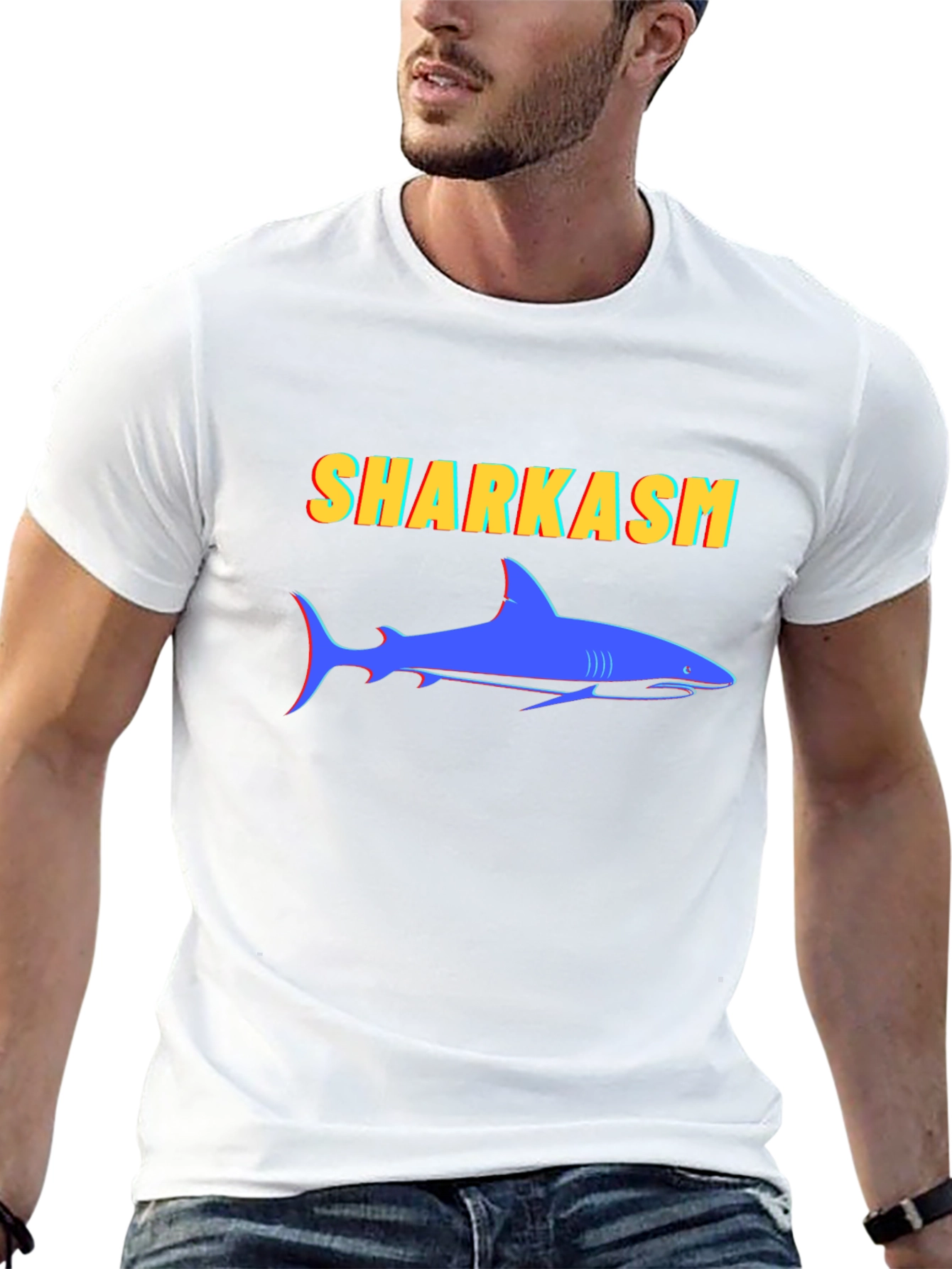 Sharkasm Graphic Tee - Funny Shark T-Shirt