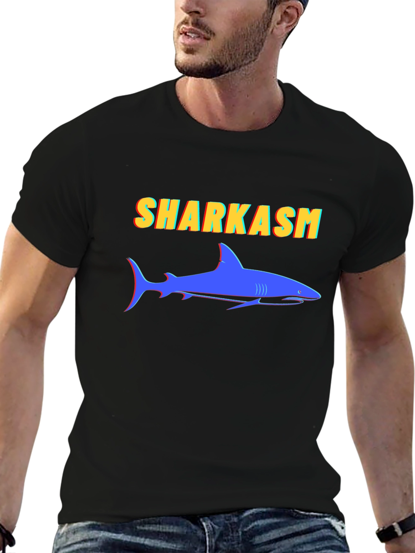 Sharkasm Graphic Tee - Funny Shark T-Shirt