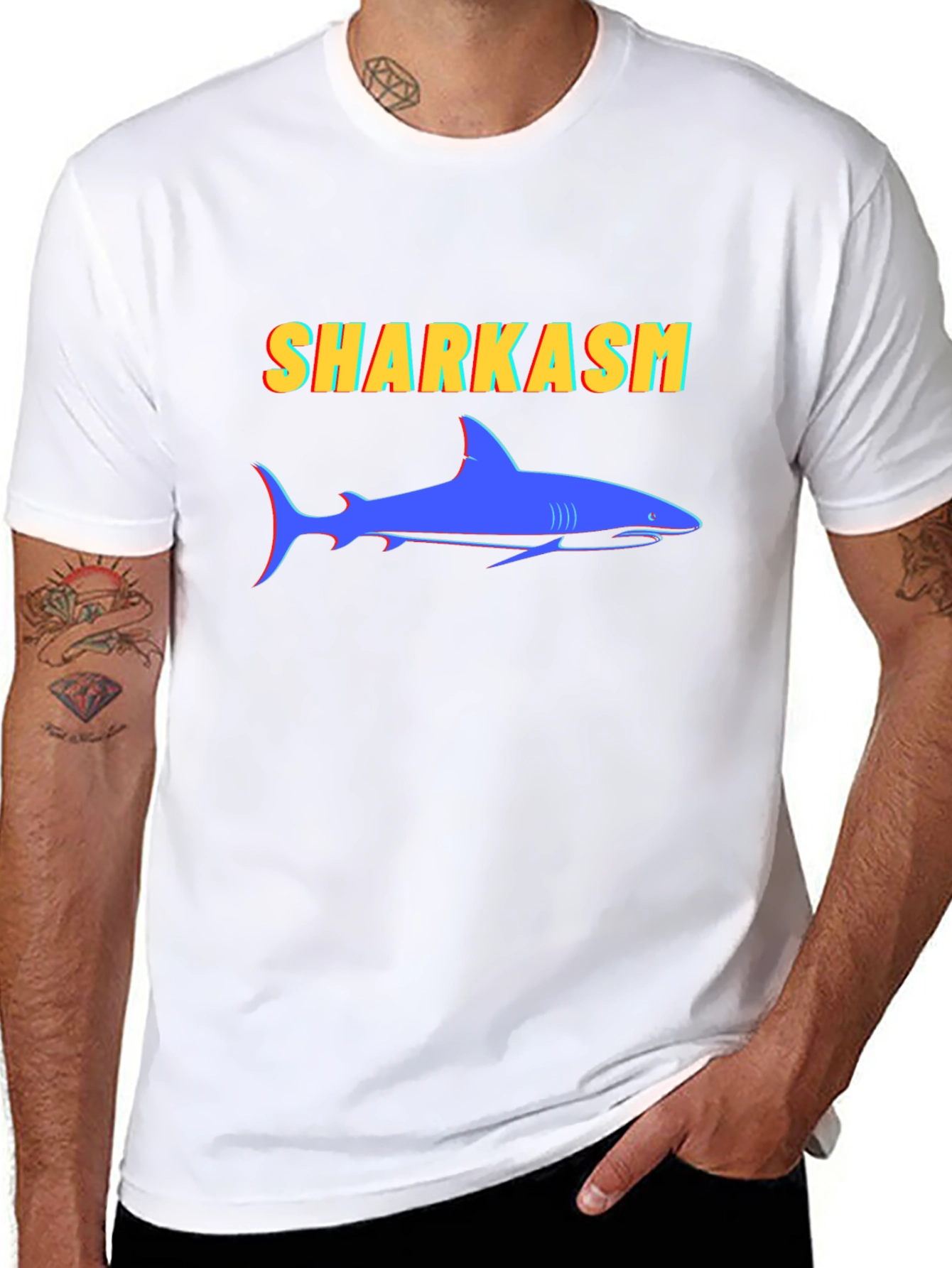 Sharkasm Graphic Tee - Funny Shark T-Shirt