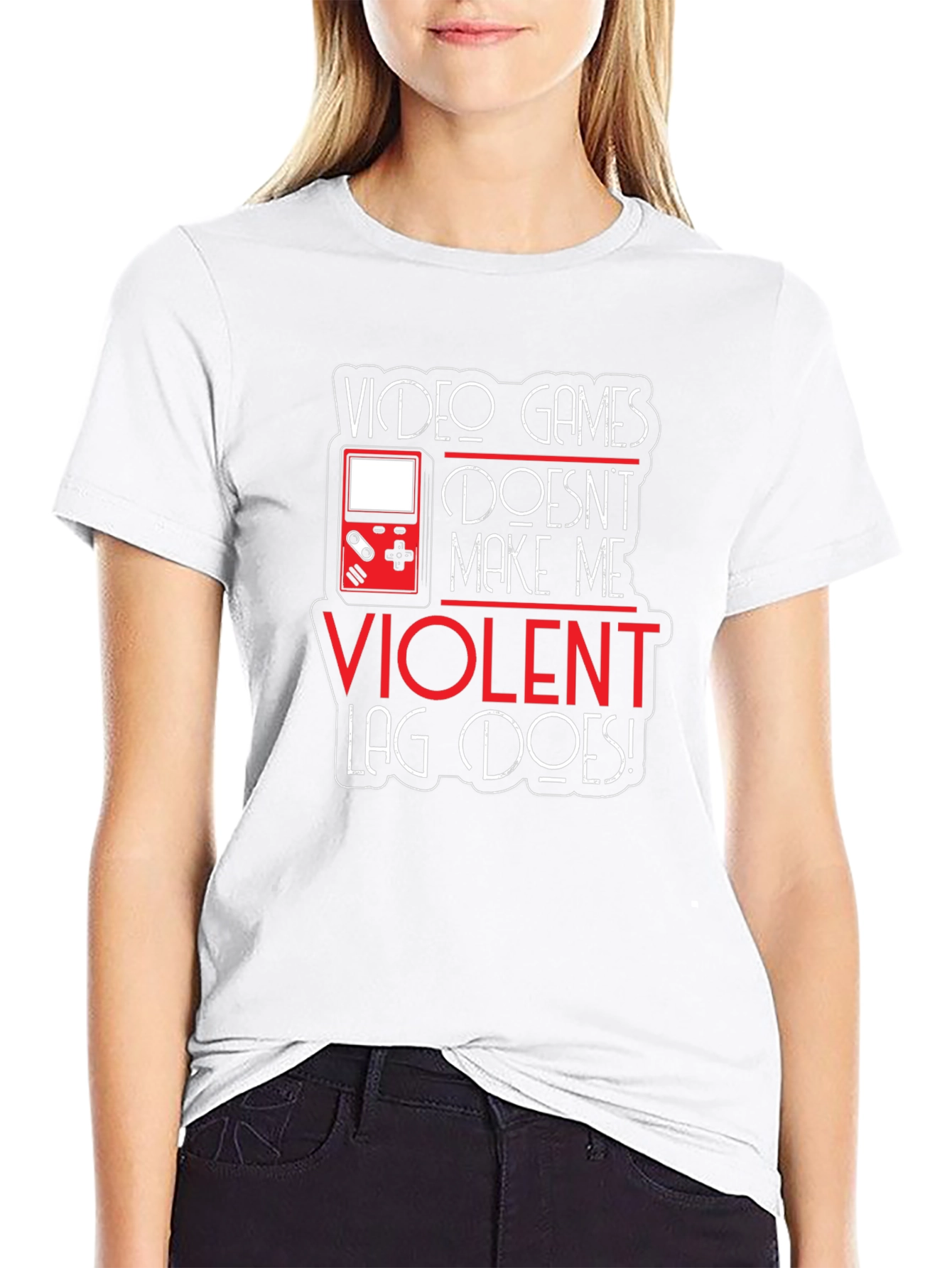Video Games Dont Make Me Violent T-Shirt