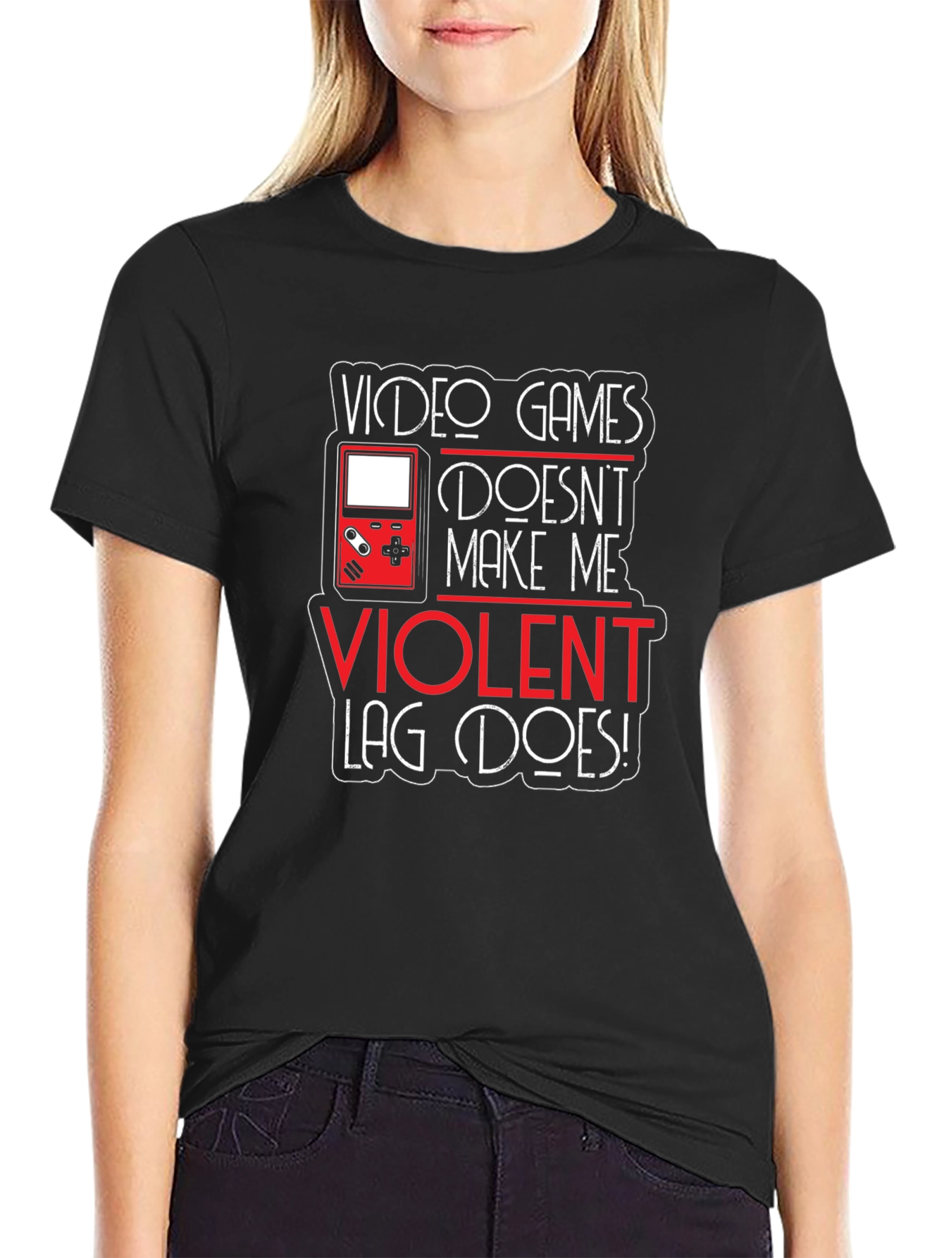 Video Games Dont Make Me Violent T-Shirt