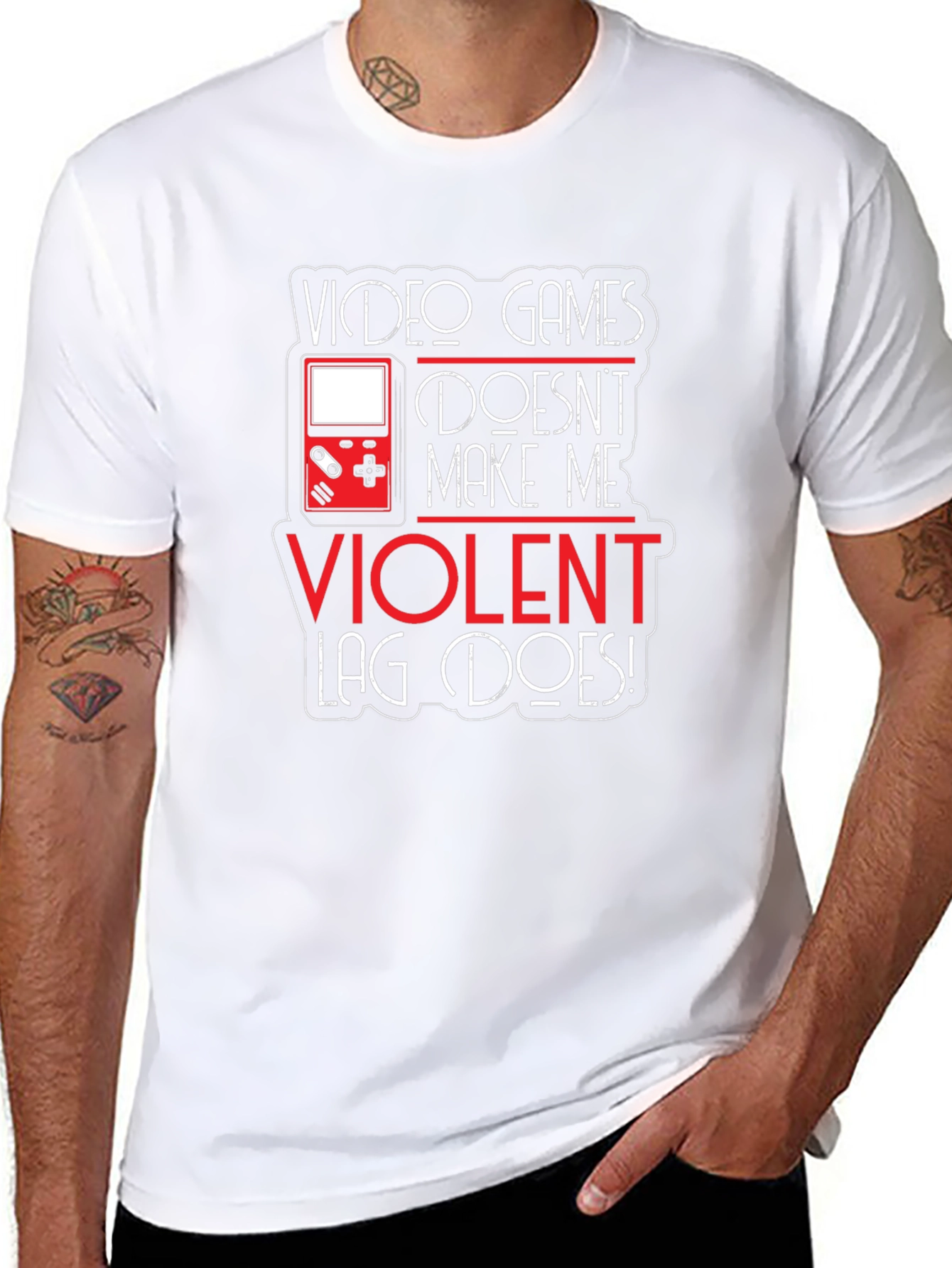 Video Games Dont Make Me Violent T-Shirt