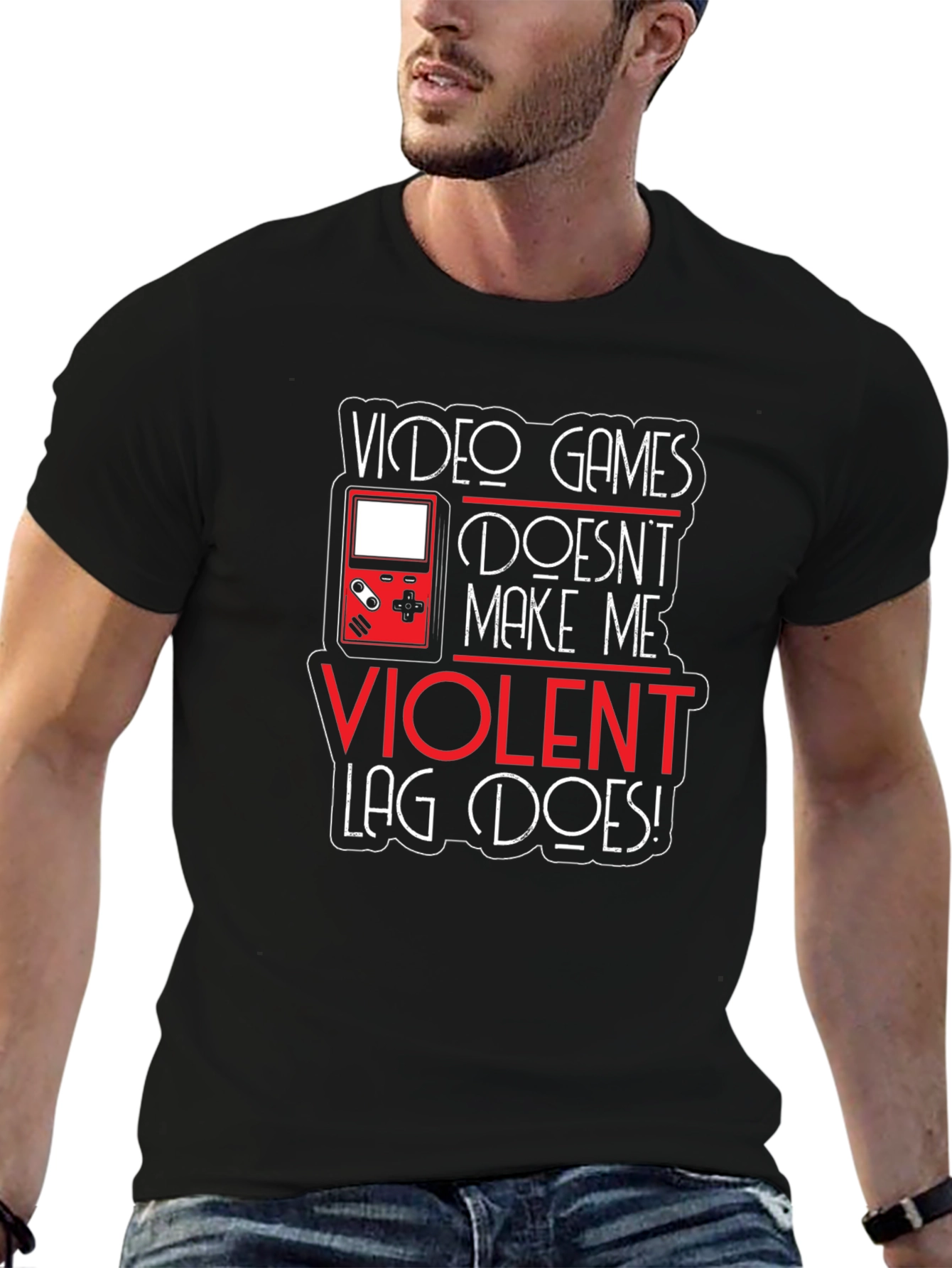 Video Games Dont Make Me Violent T-Shirt