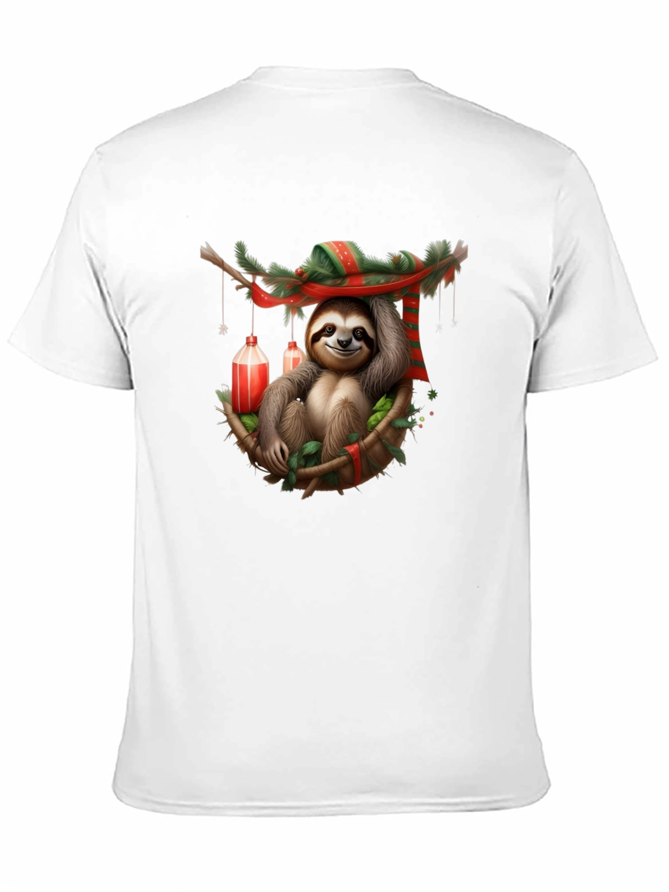 Festive Sloth T-Shirt - Holiday Style