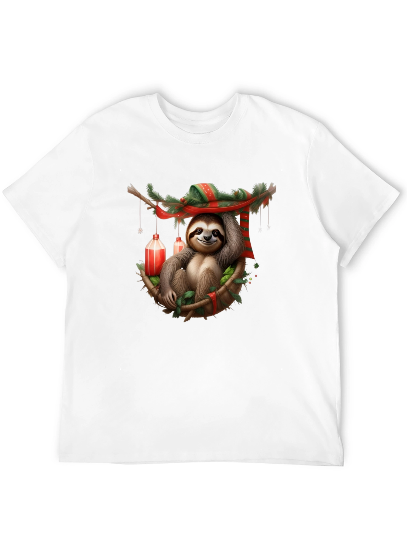 Festive Sloth T-Shirt - Holiday Style
