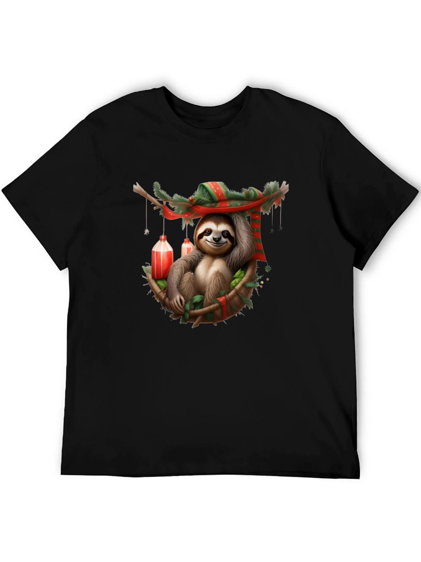 Festive Sloth T-Shirt - Holiday Style
