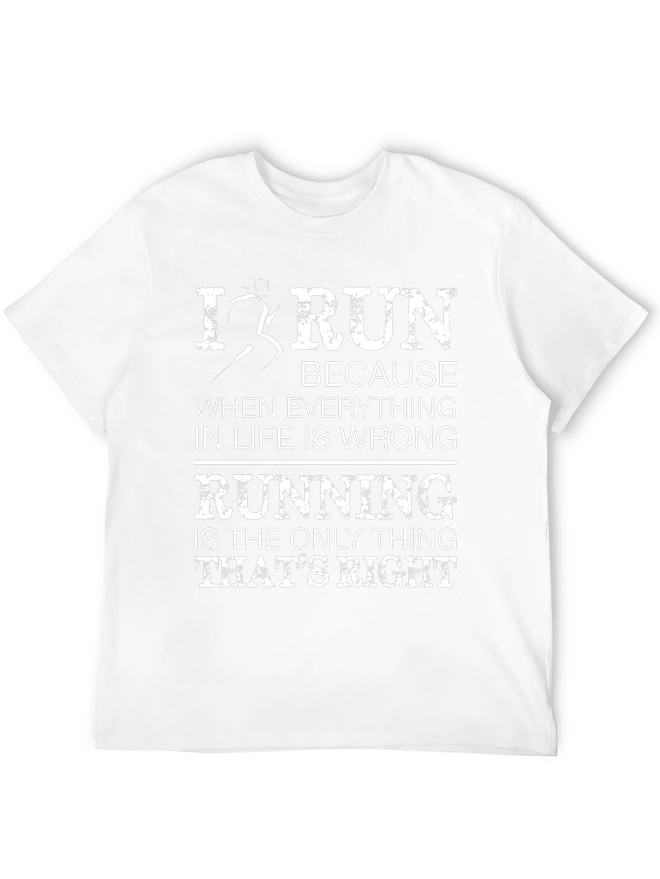 I Run Because T-Shirt - Funny Runner Tee