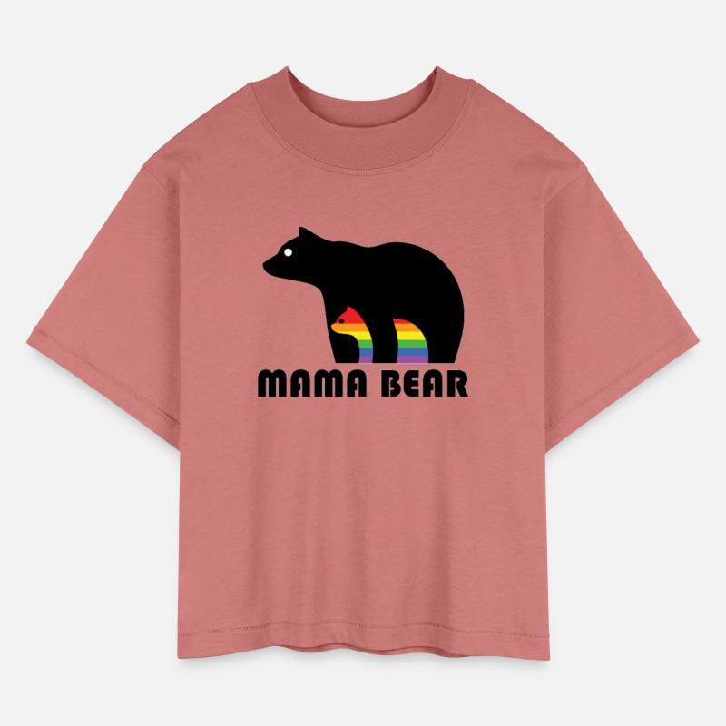 Mama Bear Gay Pride Rainbow LGBT Shirt
