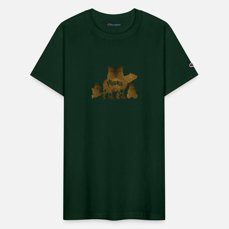 Mama Bear With 4 Cubs Mom of Four Children Gift