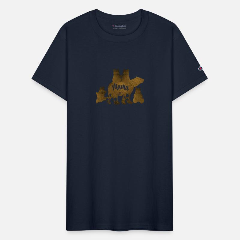 Mama Bear With 4 Cubs Mom of Four Children Gift