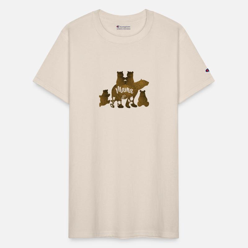 Mama Bear With 4 Cubs Mom of Four Children Gift