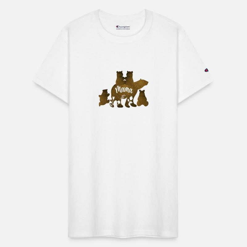 Mama Bear With 4 Cubs Mom of Four Children Gift