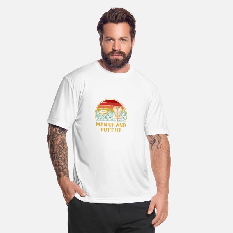 Man Up and Putt Up Funny Disc Golf Humor Golfer Co