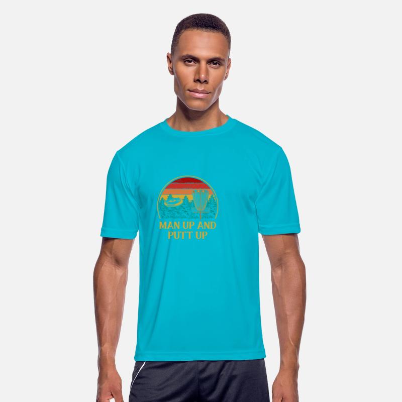 Man Up and Putt Up Funny Disc Golf Humor Golfer Co