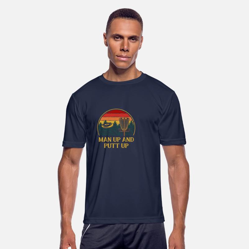 Man Up and Putt Up Funny Disc Golf Humor Golfer Co
