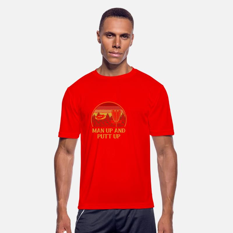 Man Up and Putt Up Funny Disc Golf Humor Golfer Co