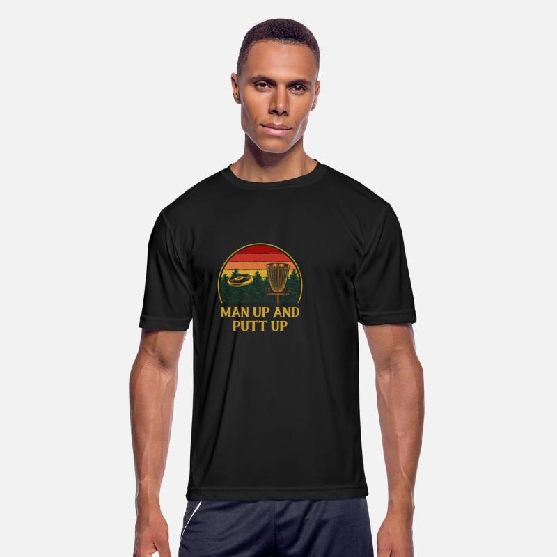 Man Up and Putt Up Funny Disc Golf Humor Golfer Co