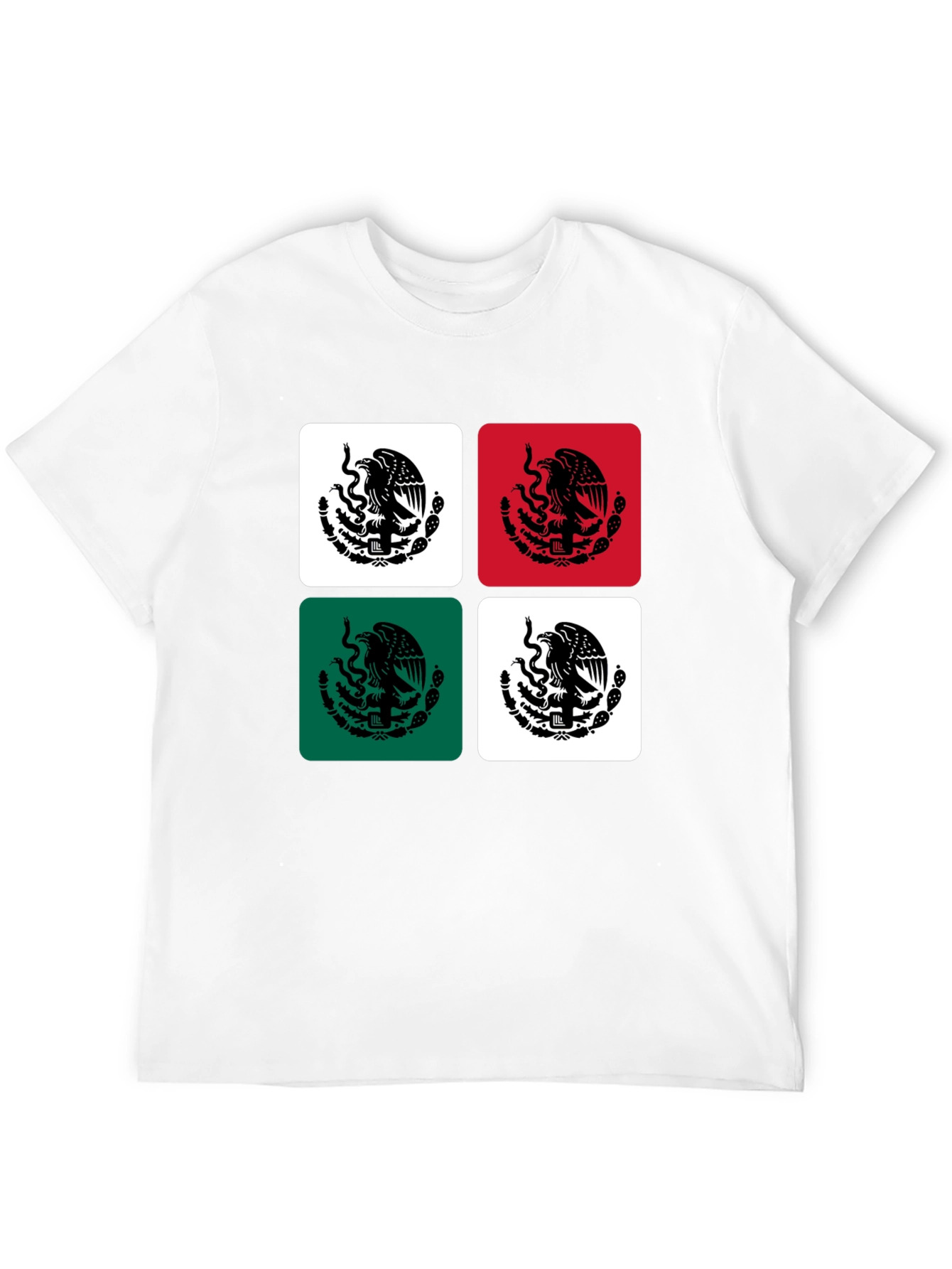 Mexican Flag Emblem Graphic Tee