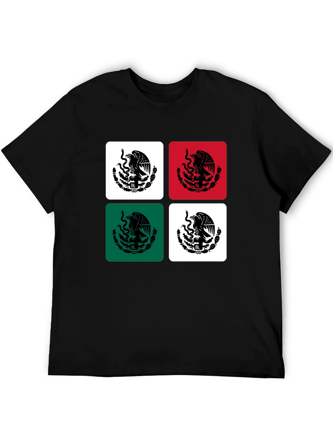 Mexican Flag Emblem Graphic Tee