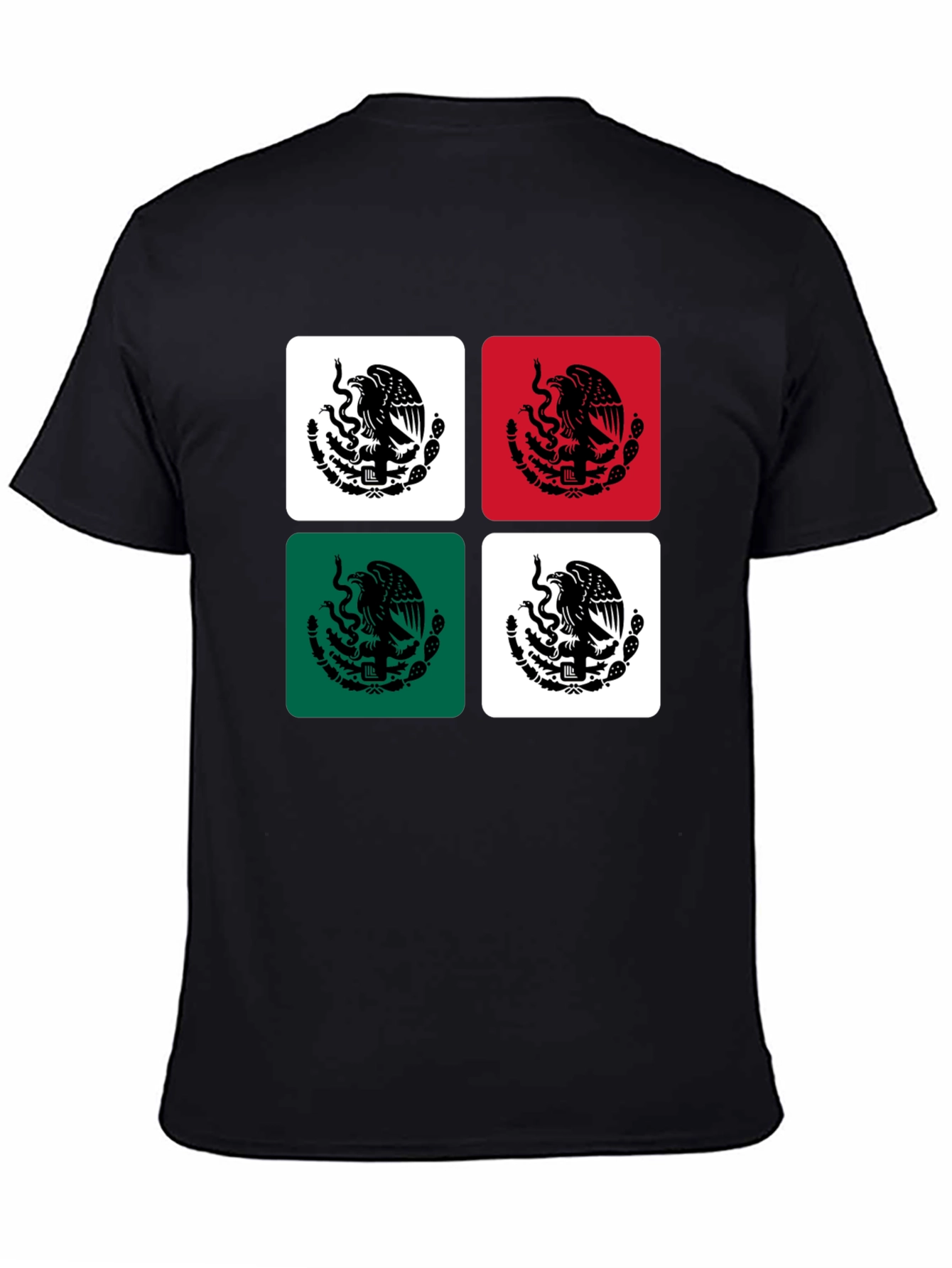 Mexican Flag Emblem Graphic Tee