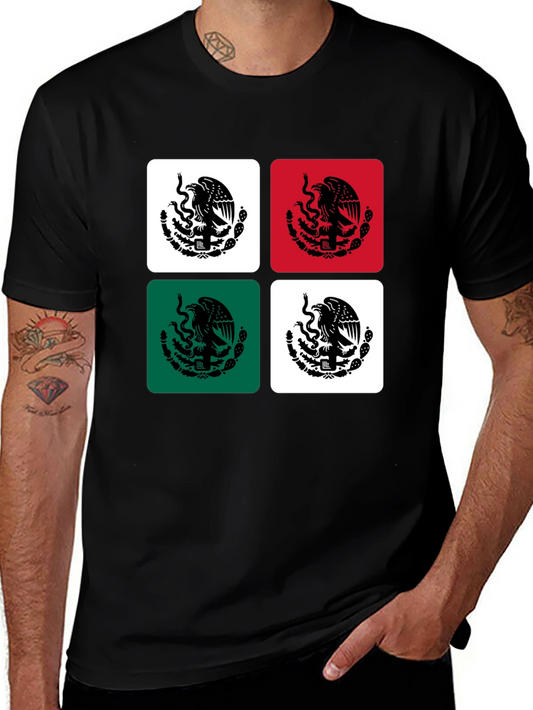 Mexican Flag Emblem Graphic Tee