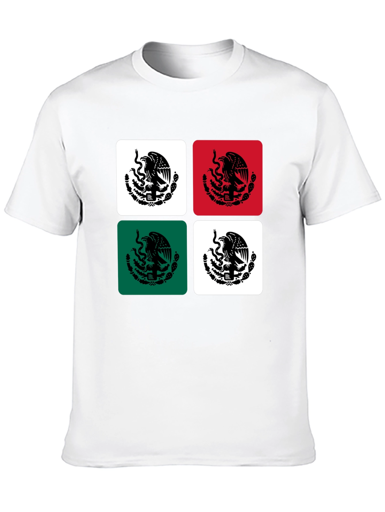 Mexican Flag Emblem Graphic Tee