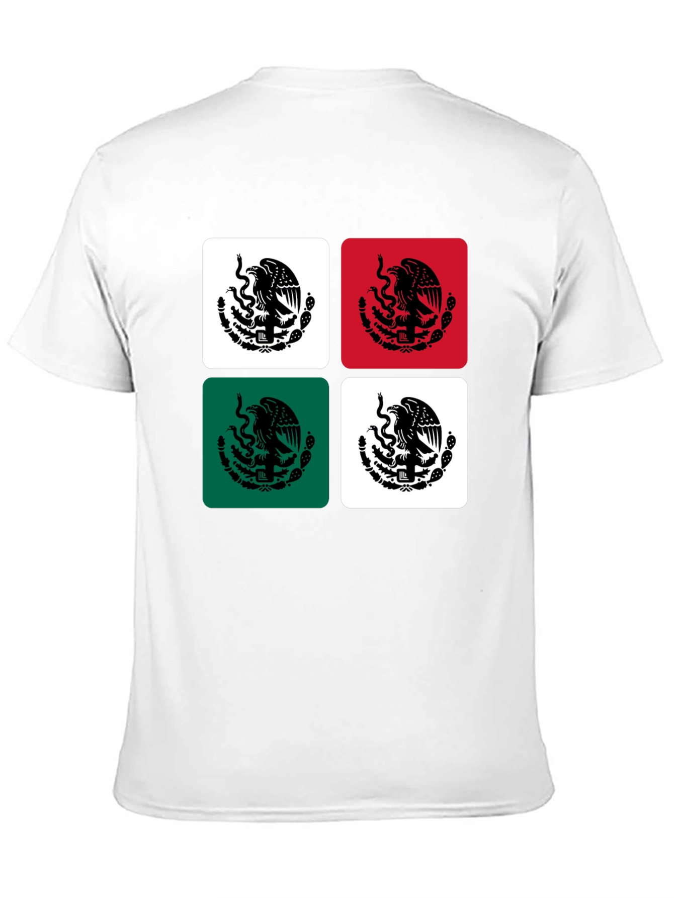 Mexican Flag Emblem Graphic Tee