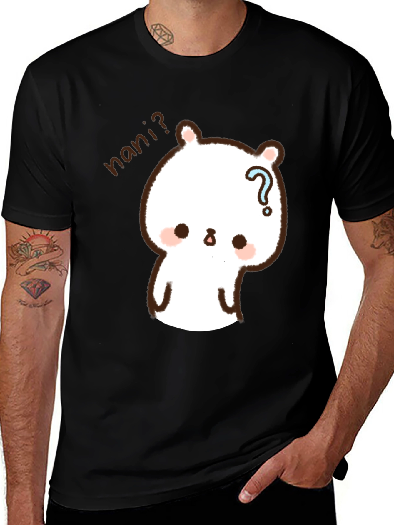 Cute Anime Bear T-Shirt - Nani? Graphic Tee