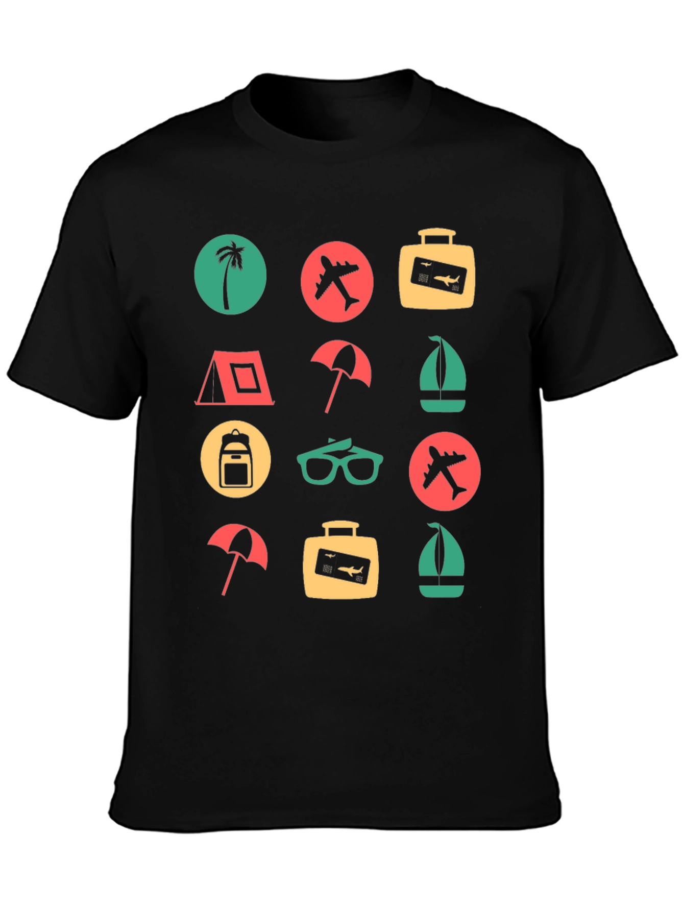 Travel Icon T-Shirt: Adventure Awaits!
