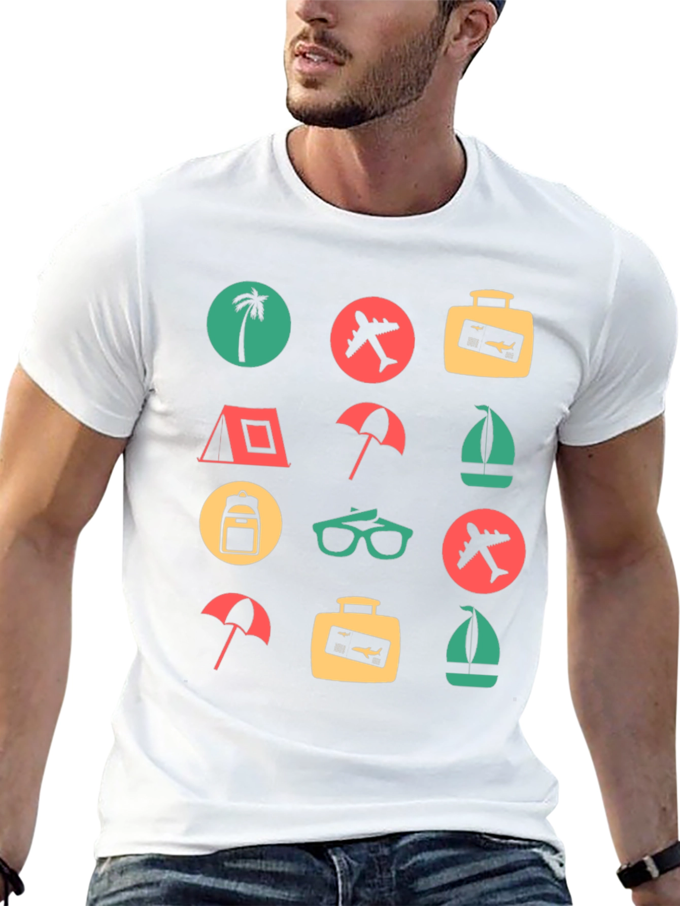 Travel Icon T-Shirt: Adventure Awaits!