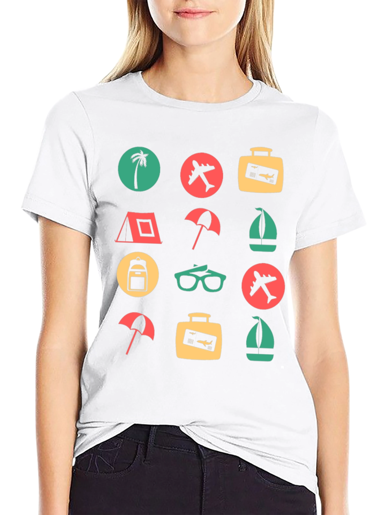 Travel Icon T-Shirt: Adventure Awaits!