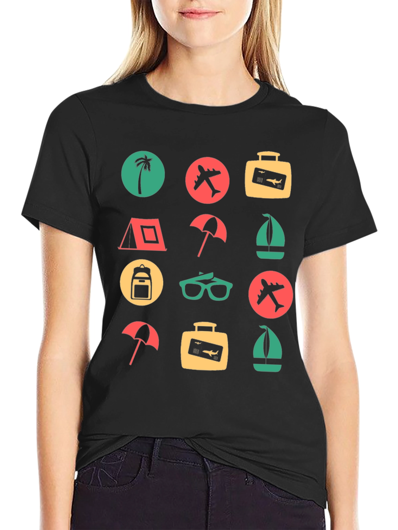 Travel Icon T-Shirt: Adventure Awaits!