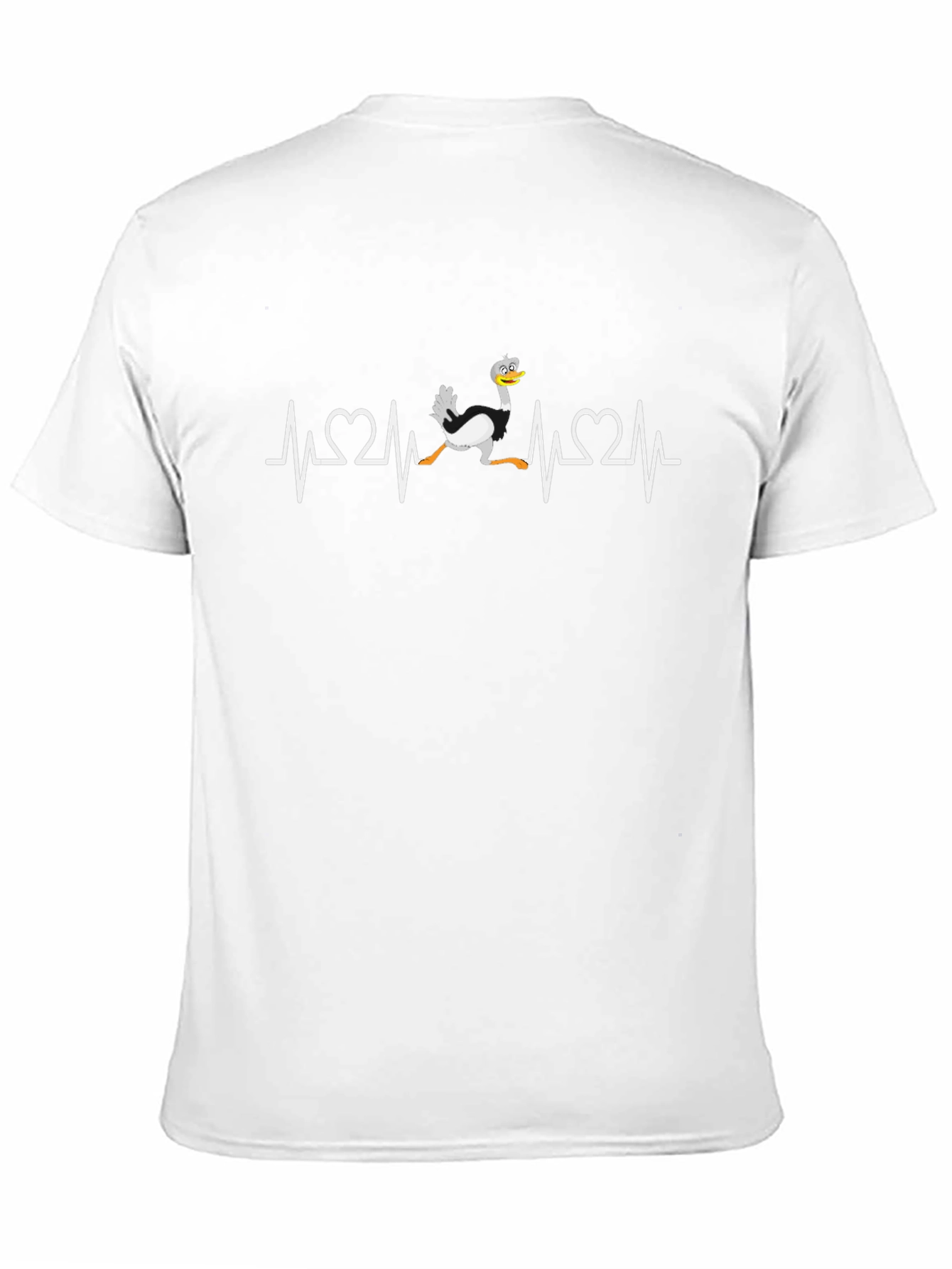Ostrich Heartbeat T-Shirt - Funny Graphic Tee