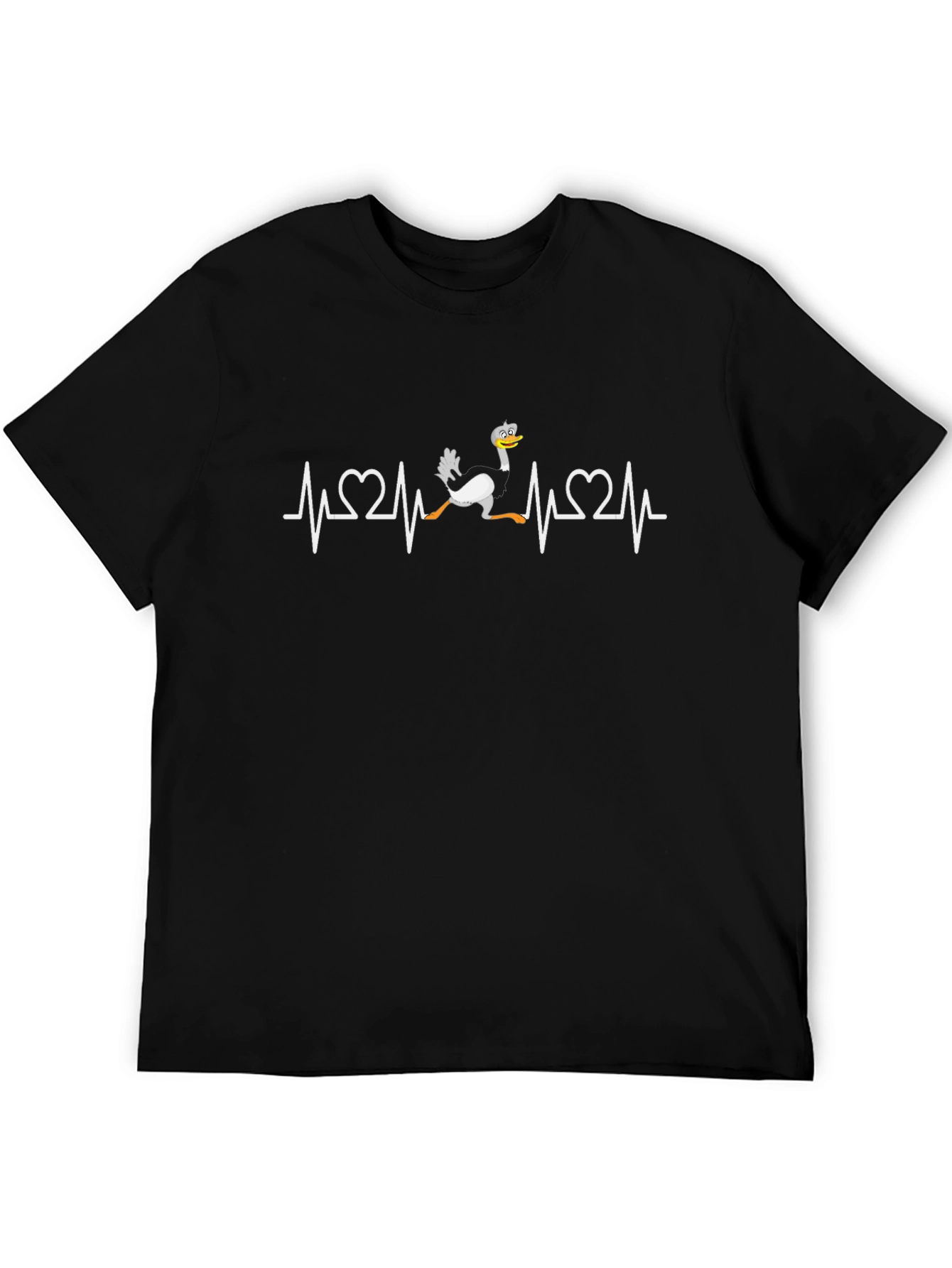 Ostrich Heartbeat T-Shirt - Funny Graphic Tee