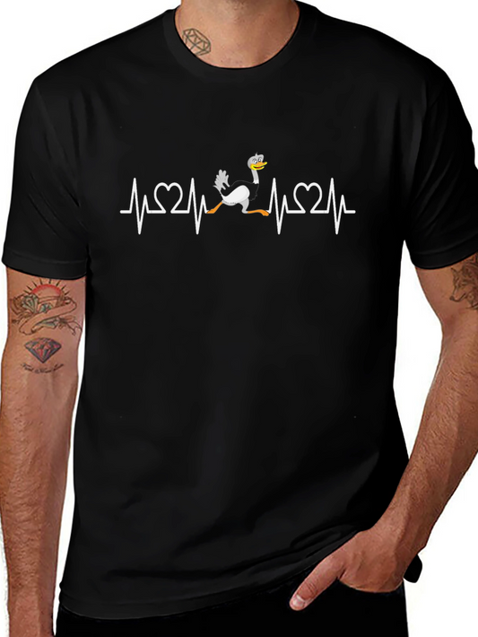 Ostrich Heartbeat T-Shirt - Funny Graphic Tee