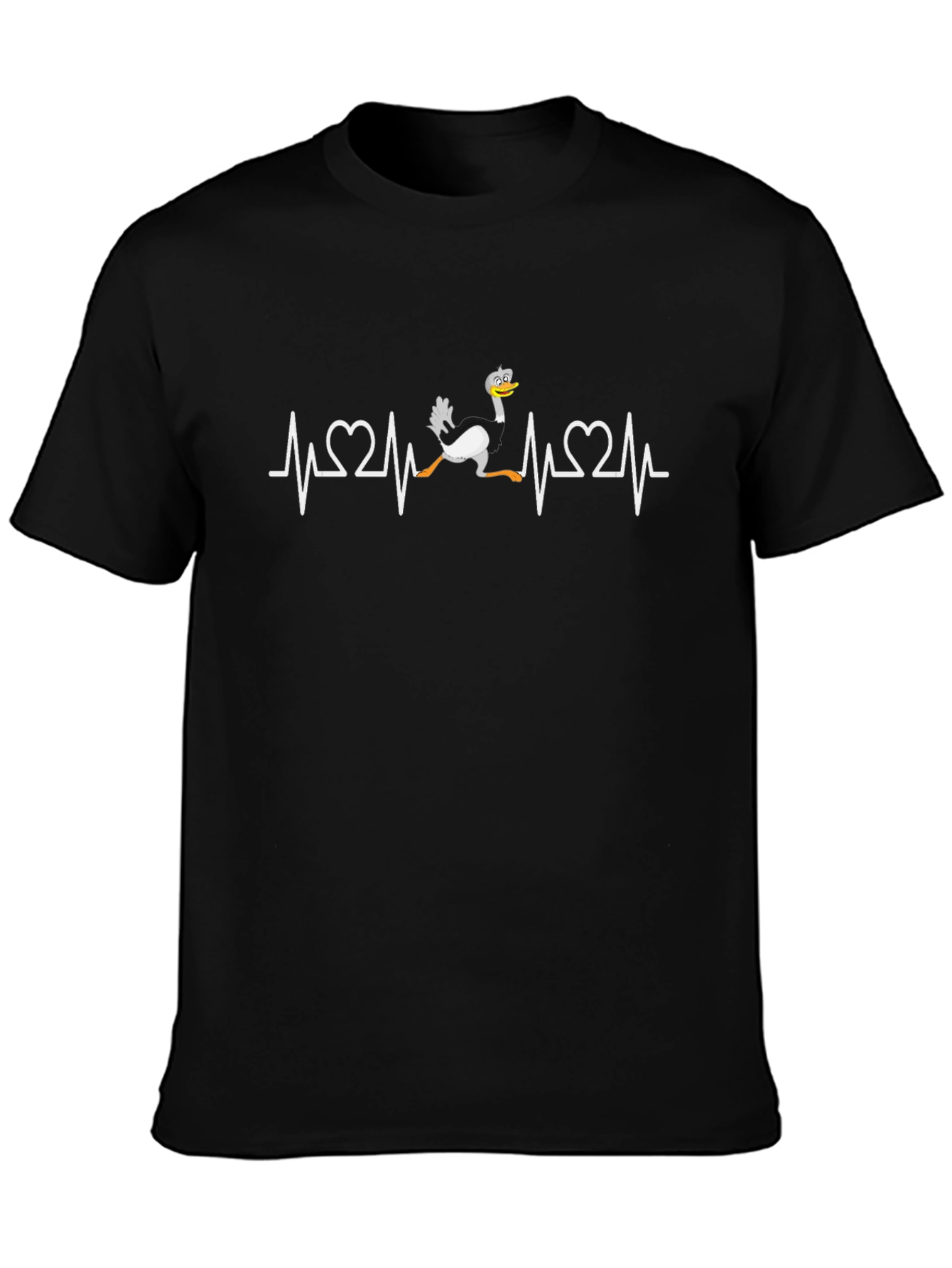 Ostrich Heartbeat T-Shirt - Funny Graphic Tee