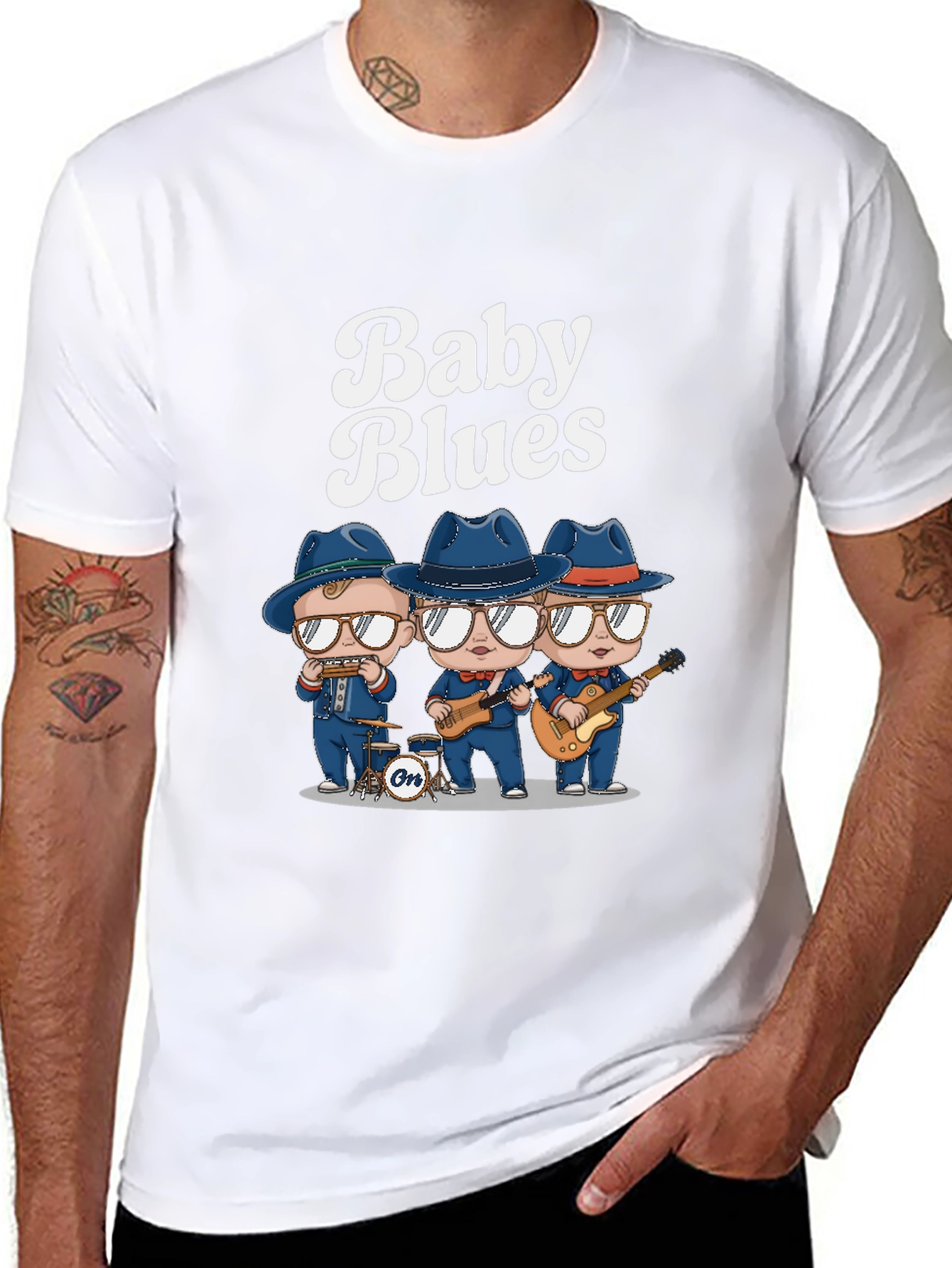 Baby Blues Band Tee - Cool Black T-Shirt